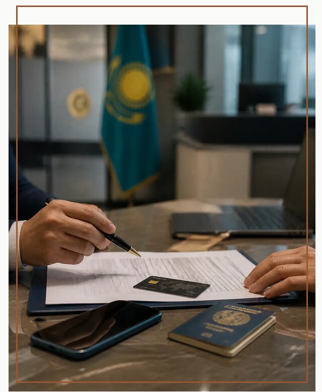 Открытие счета и банковской карты в Казахстане в Шарыпове